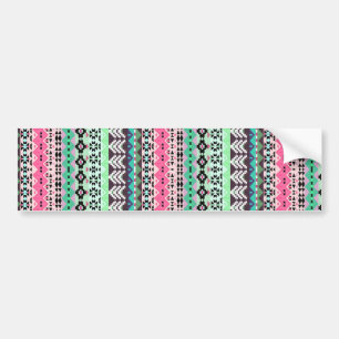 Pegatina Para Coche Diseño de patrones aztecos coloridos