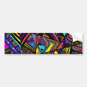 Pegatina Para Coche Diseño de patrones de dibujo abstractos de color