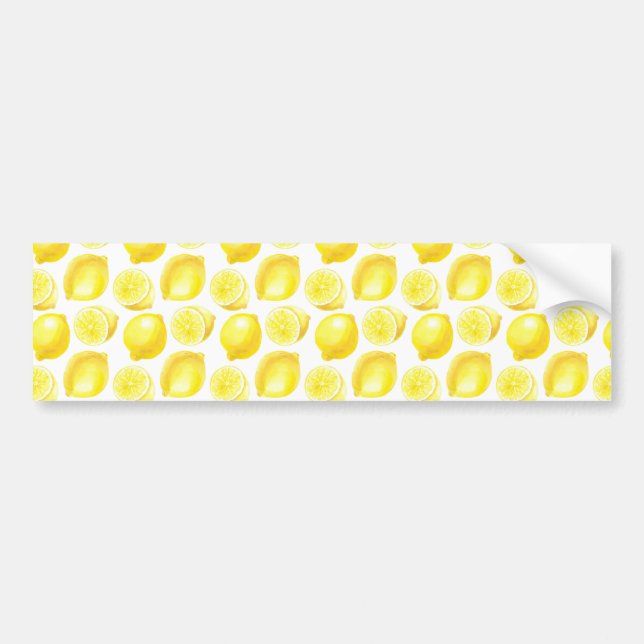 Pegatina Para Coche Diseño de patrones de lemones (Frente)