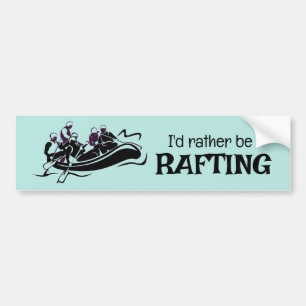 Pegatina Para Coche Diseño de Rafting de Agua Blanca