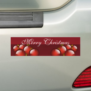 Pegatina Para Coche Diseño de vacaciones de Ornamentos Rojos