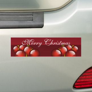 Pegatina Para Coche Diseño de vacaciones de Ornamentos Rojos