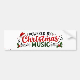 Pegatina Para Coche Diseño de vacaciones festivas navideñas con música