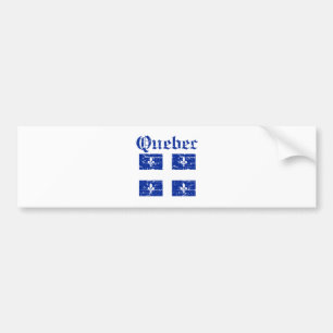 Pegatina Para Coche Diseño del escudo de armas de Quebec Canadá