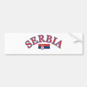 Pegatina Para Coche Diseño del fútbol de Serbia