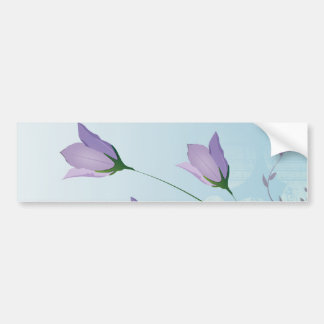 Pegatina Para Coche diseño elegante de tulipanes púrpura de lavanda