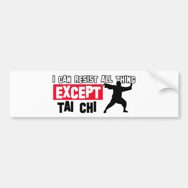 Pegatina Para Coche Diseño marcial de tai chi (Frente)