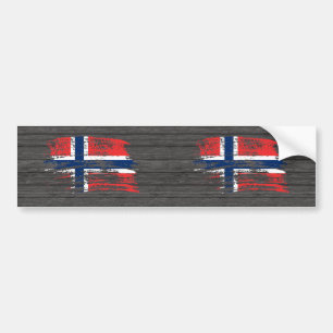 Pegatina Para Coche Diseño noruego fresco de la bandera