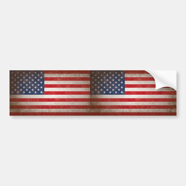 Pegatina Para Coche Diseño patriótico de la bandera americana del (Frente)