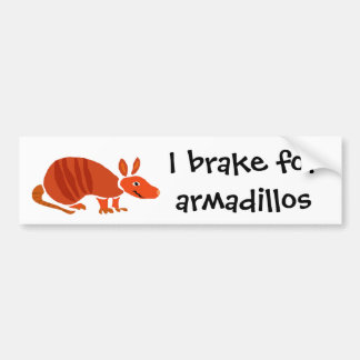 Pegatina Para Coche Diseño primitivo del arte del armadillo divertido