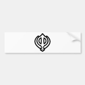 Pegatina Para Coche Diseño sikh del Punjabi del Sikhism de Khanda