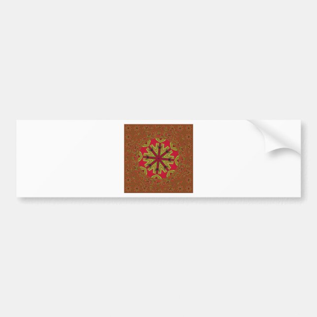 Pegatina Para Coche Diseño tradicional africano (Frente)