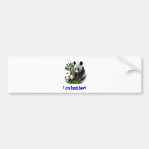 Pegatina Para Coche Diseños de osos panda