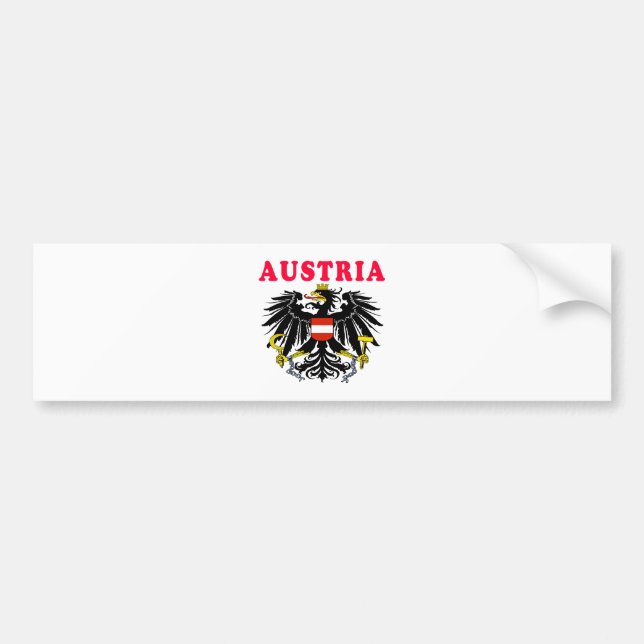Pegatina Para Coche Diseños del escudo de armas de Austria (Frente)