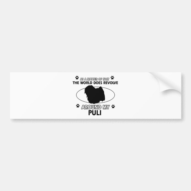 Pegatina Para Coche diseños divertidos de PULI (Frente)