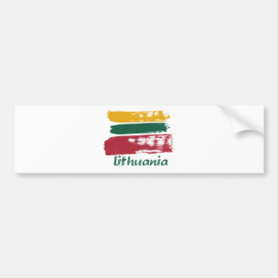 Pegatina Para Coche Diseños lituanos de la bandera