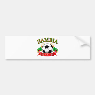 Pegatina Para Coche Diseños zambianos frescos del fútbol