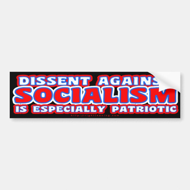 Pegatina Para Coche Disensión (contra el socialismo) (Frente)