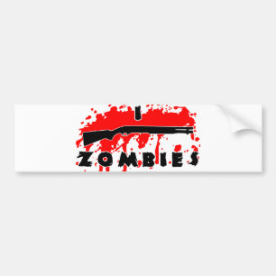 Pegatina Para Coche Disparo a zombies