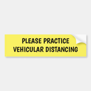 Pegatina Para Coche Distancia de vehículo de práctica segura