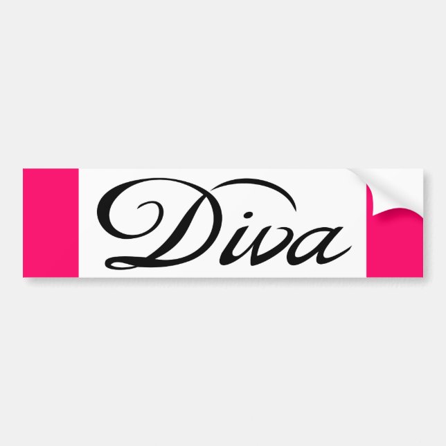 Pegatina Para Coche diva (Frente)