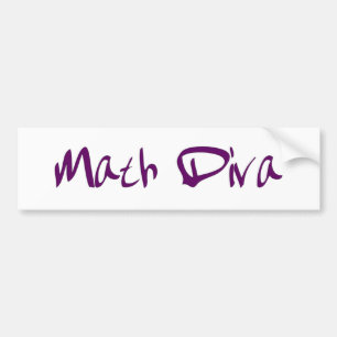Pegatina Para Coche Diva de la matemáticas
