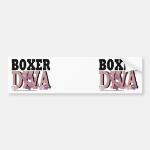 Pegatina Para Coche DIVA del boxeador