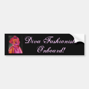 Pegatina Para Coche Diva Fashionista Otumn Reds