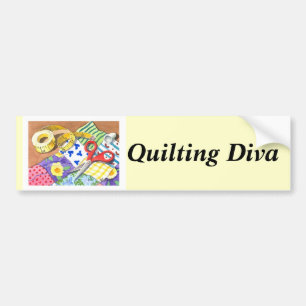 Pegatina Para Coche Diva que acolcha