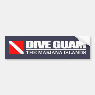 Pegatina Para Coche Dive Guam (sq.)