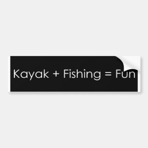 Pegatina Para Coche Diversión de la pesca del kajak