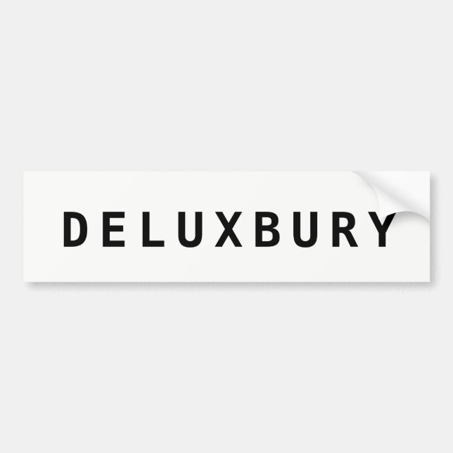 Pegatina Para Coche Divertido Duxbury Massachusetts "DELUXBURY" (Frente)