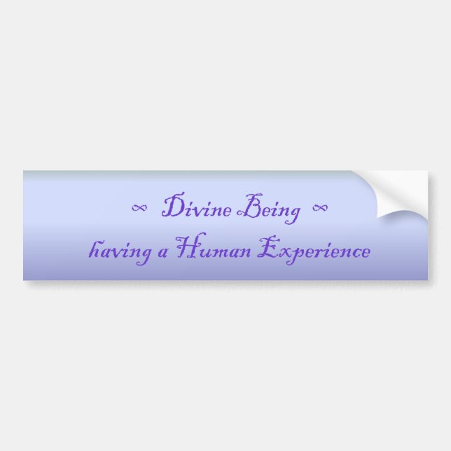 Pegatina Para Coche DivineBeing que tiene un parachoque humano de la (Frente)