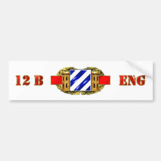 Pegatina Para Coche división de infantería 12B 3ro