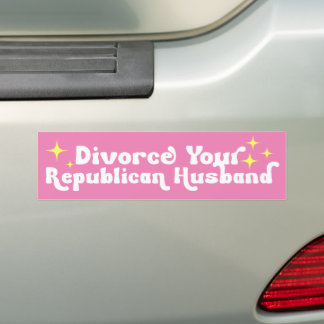Pegatina Para Coche Divorce Your Republican Husband