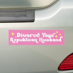 Pegatina Para Coche Divorcia a tu esposo republicano