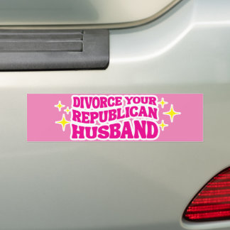 Pegatina Para Coche Divorcia a tu esposo republicano