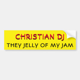 Pegatina Para Coche DJ cristiano Jelly They Jelly My Jam Yellow