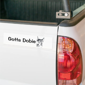 Pegatina Para Coche Doberman Pinscher Bumper Sticker