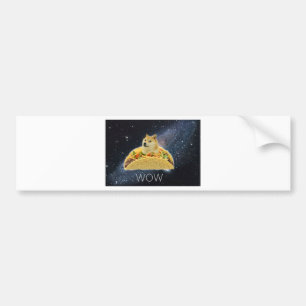Pegatina Para Coche doge space taco meme