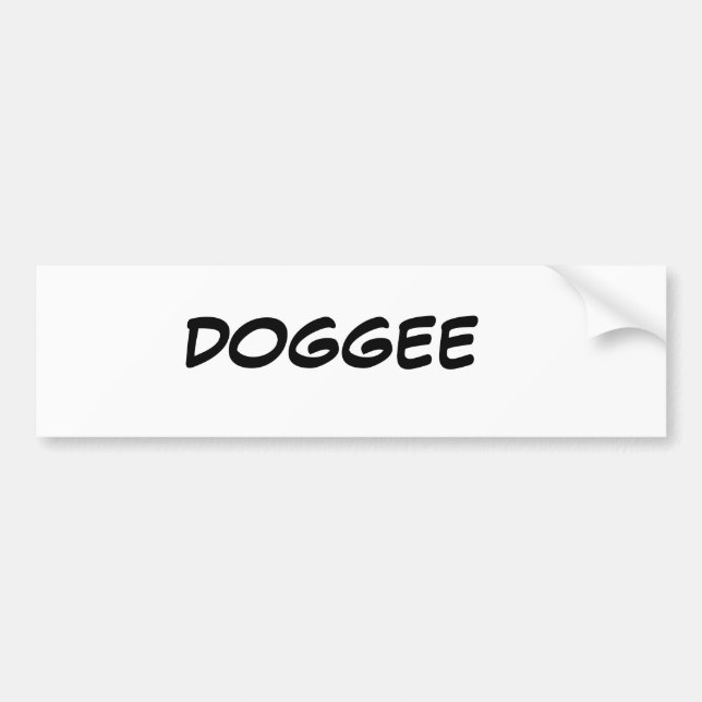 Pegatina Para Coche Doggee not Doge (Frente)