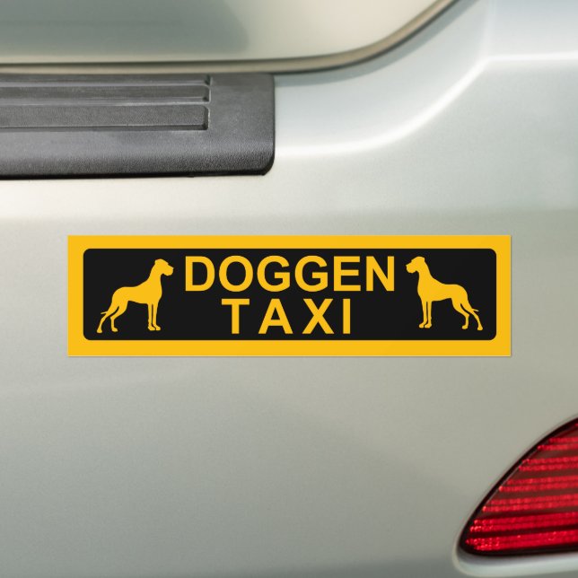 Pegatina Para Coche Doggentaxi (en coche)