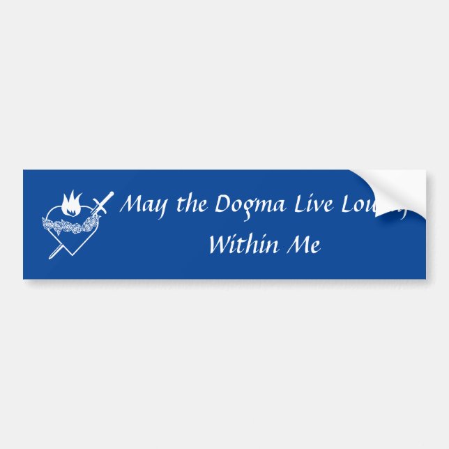 Pegatina Para Coche Dogma Bumper Sticker (Frente)