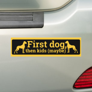 Pegatina Para Coche Dogo Alemán Primer Perro Coche