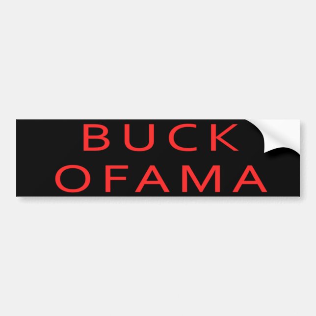 Pegatina Para Coche Dólar Ofama Obama anti Bumpersticker (Frente)