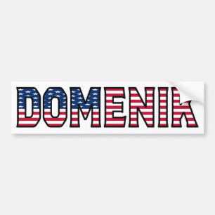 Pegatina Para Coche Domenik Name Vorname Estados Unidos Aufkleber Pega