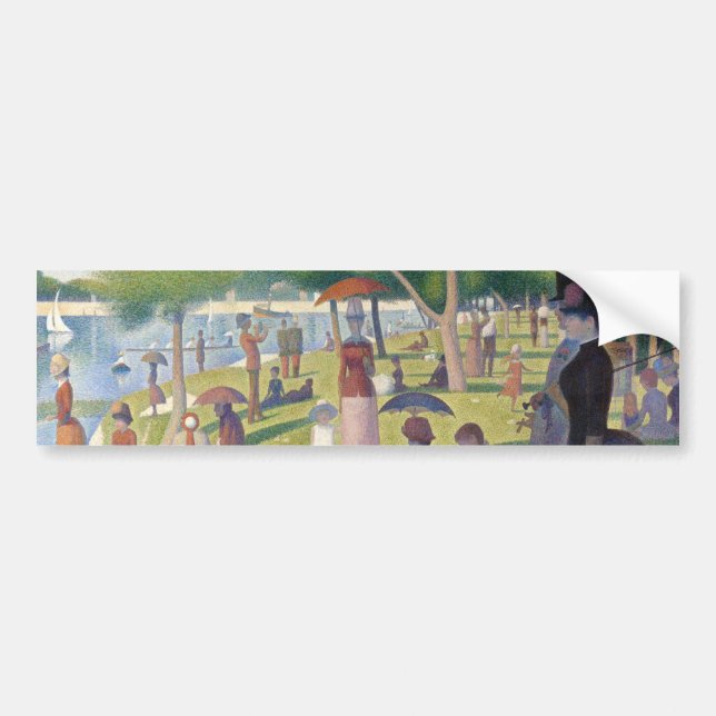 Pegatina Para Coche Domingo en la pintura de La Grande Jatte Seurat (Frente)