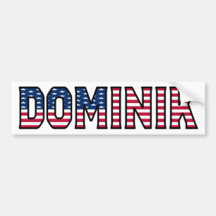 Pegatina Para Coche Dominik Nombre Vorname Estados Unidos Aufkleber Pe
