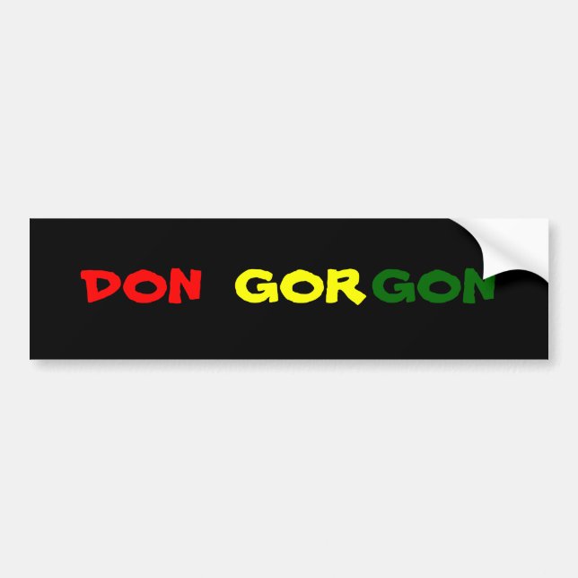 PEGATINA PARA COCHE DON GORGON (Frente)