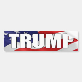 Pegatina Para Coche DONALD TRUMP BOLD American Flag Bumper Sticker